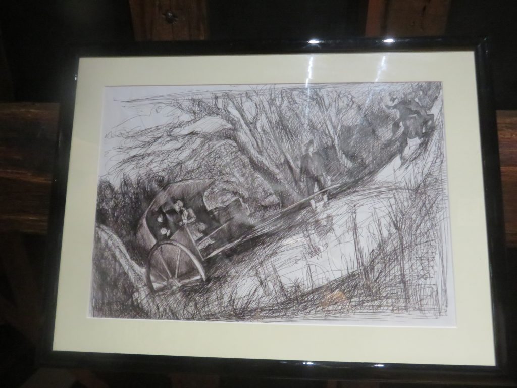 Dessin d'une patacjhe-Musée du Moulin. avril 2025- Tirage privé. 