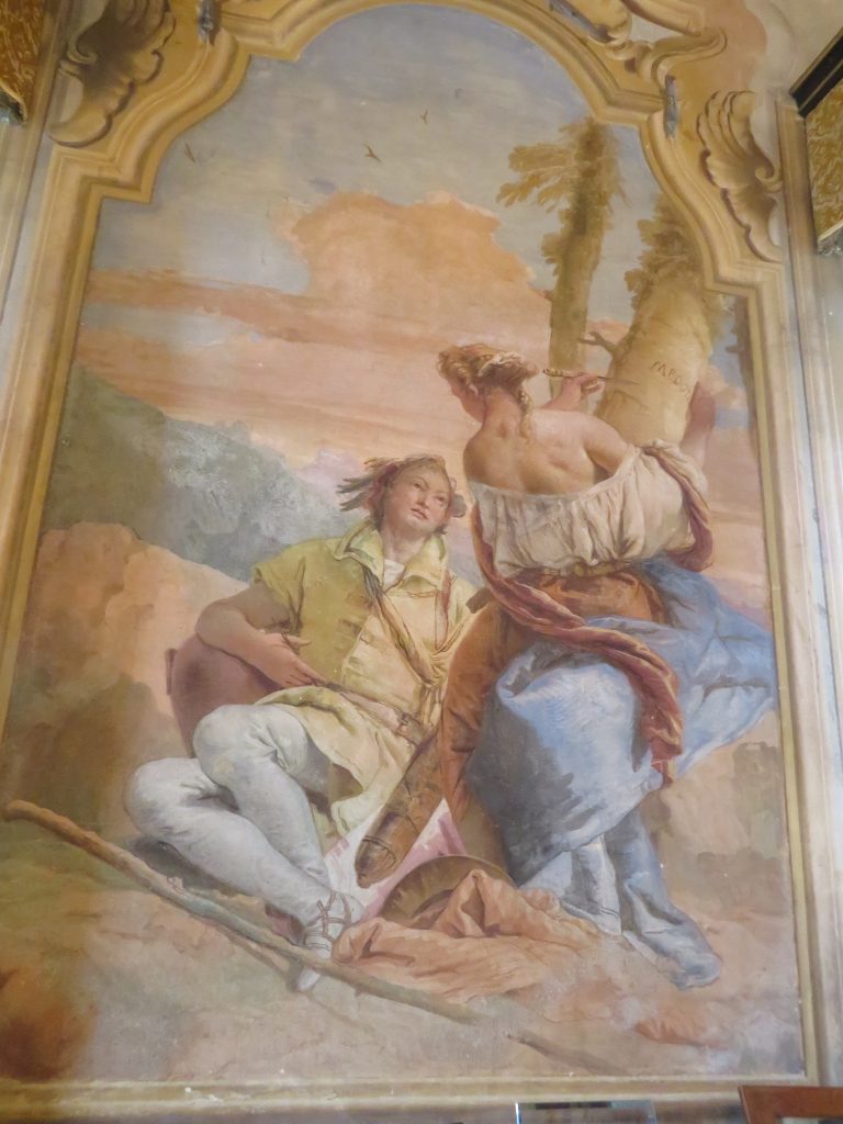 Villa Valmanara ( villa palladienne)- Lisiera (Italie) - Fresque de Tiepolo- Tirage privé.