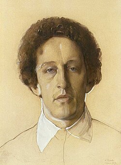 Alexandre BLOK par Constantin Somov - 1907. Source wikipedia.