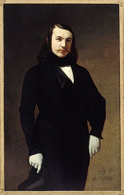 Portrait Théophile GAUTIER- par Auguste de Chatillon- 1839, Musée Carnavalet- Paris.